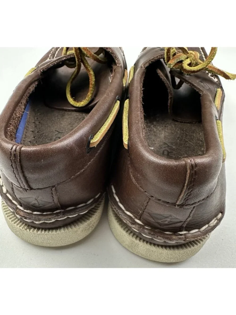 Sperry Men’s Authentic Original 2-Eye Boat Shoes Brown Leather US 9 M